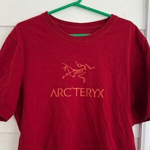 Arc'teryx Crimson Tee with Orange Logo Small